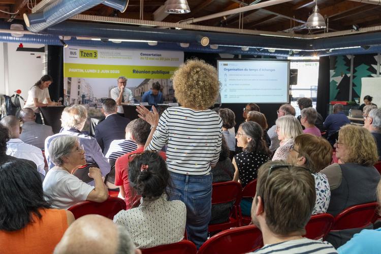 Réunion publique de concertation à Pantin le lundi 2 juin 2025 ©Département de la Seine-Saint-Denis